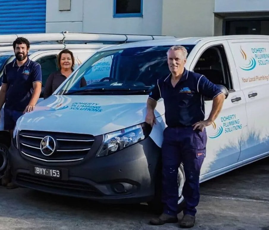 The Doherty Plumbing team at their Burwood base