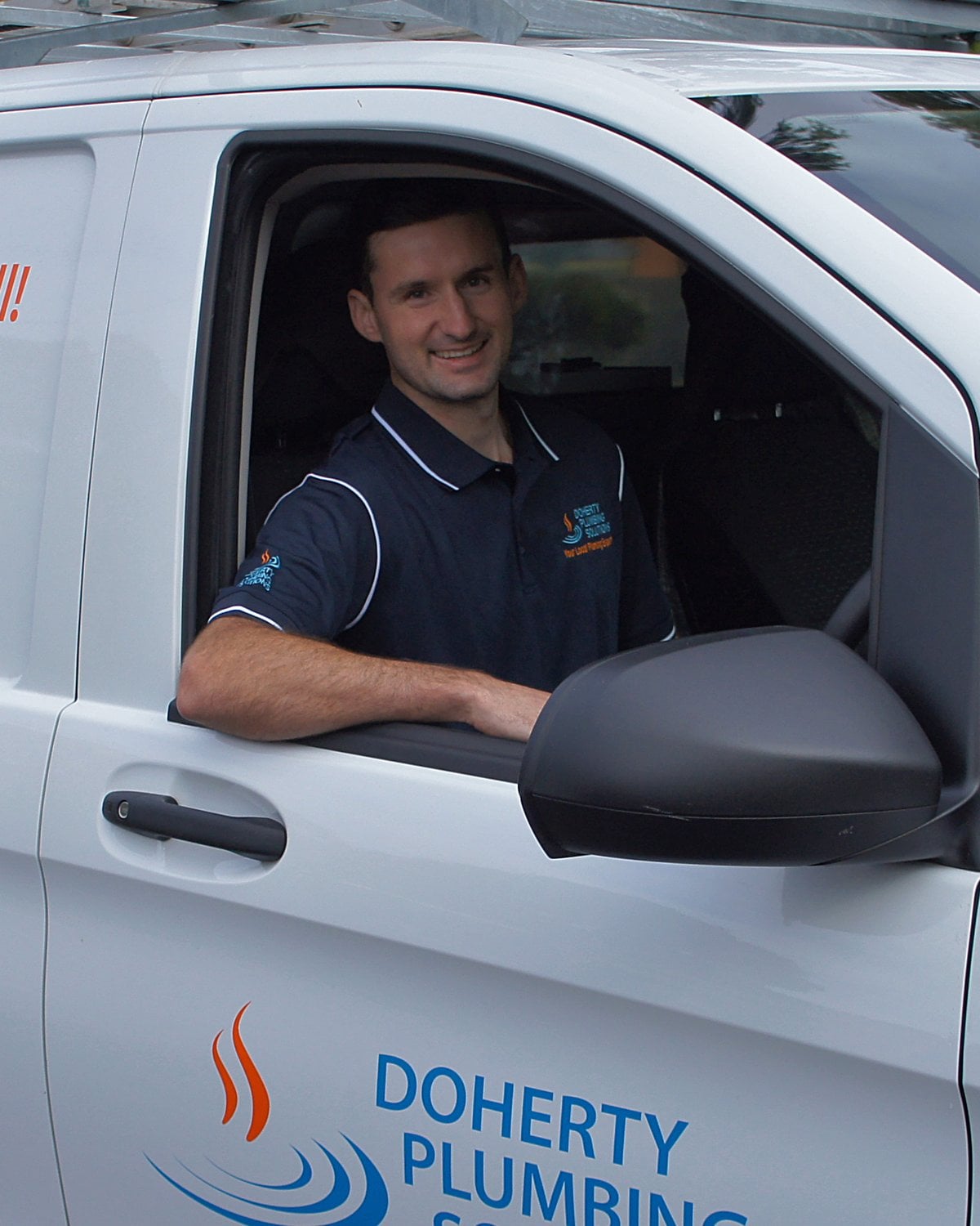 A Doherty plumber in the van