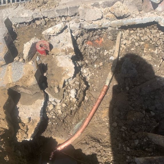 Water leak repair in Burwood driveway