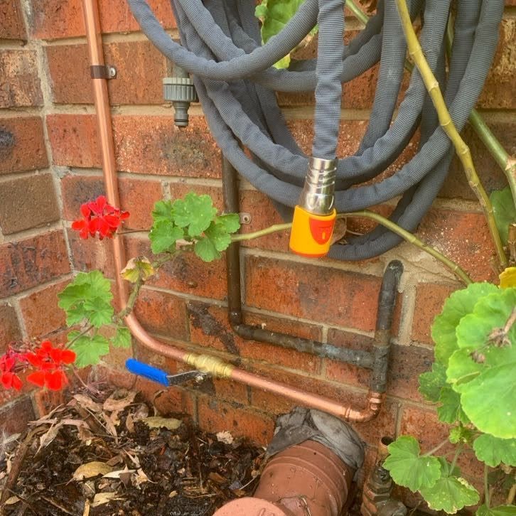 Copper water supply bypass pipework installed in Burwood.