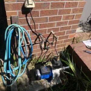 New rainwater tank pump installed at a Burwood home.